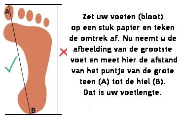 Nike voetenmaat opmeten